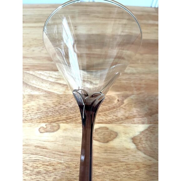Libbey Domaine Cosmopolitan Amethyst Petal Hexagon Stem Martini Glass - Picture 5 of 10